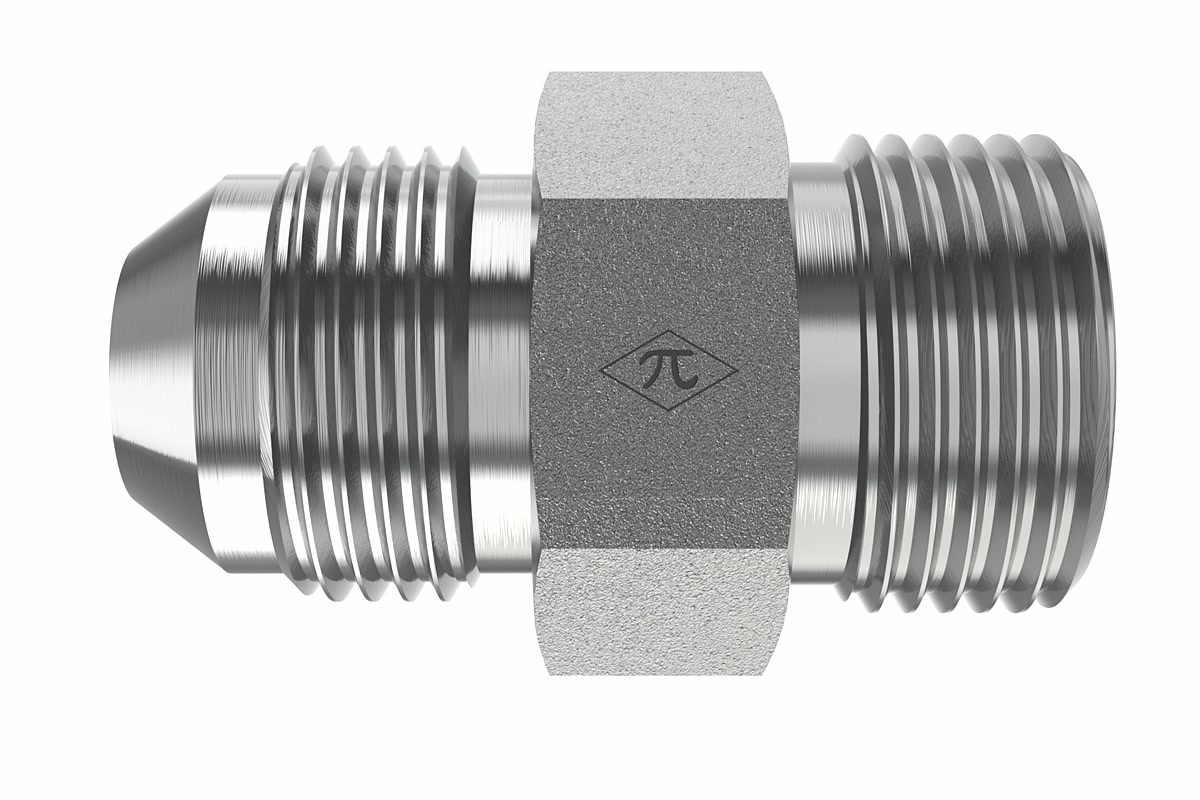HGW DIN compression fitting showing threaded tube connection surfaces